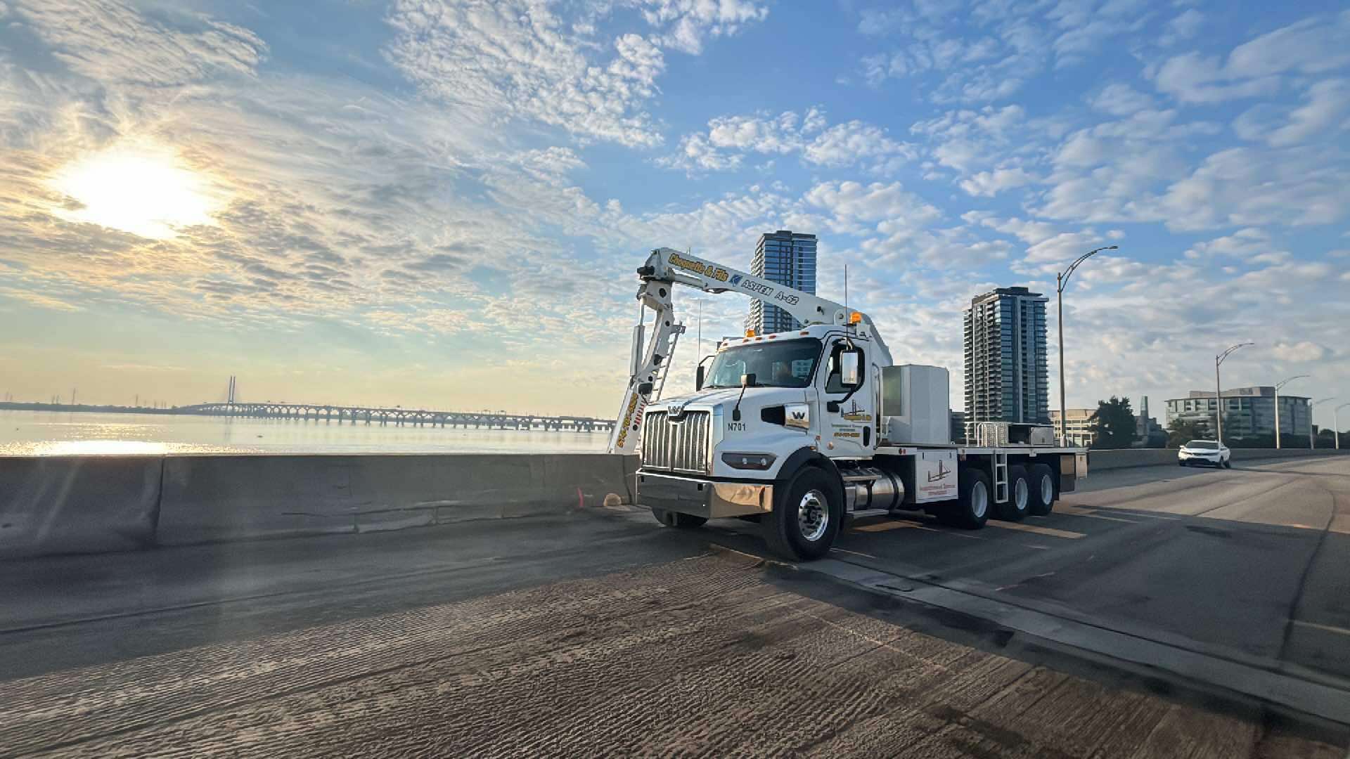 Flotte Accès Sous Pont en action