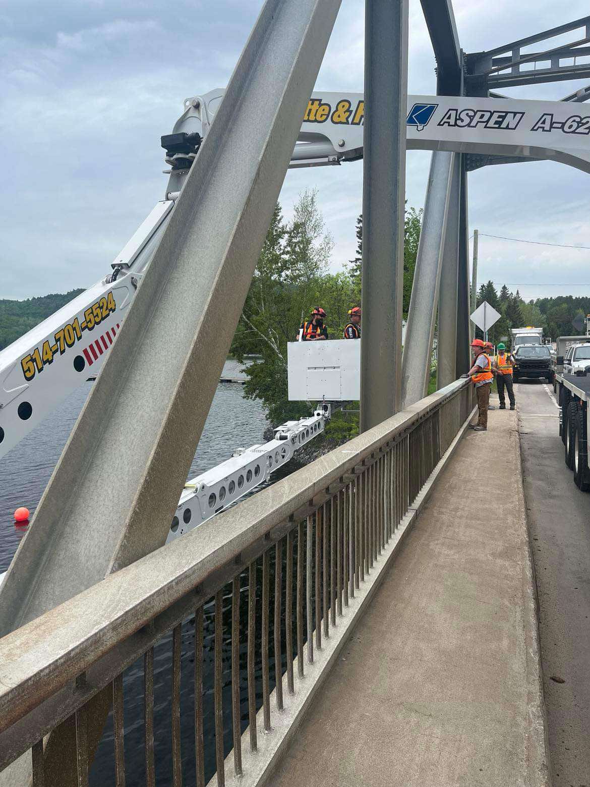 Nacelle sous pont pour intervention ciblée